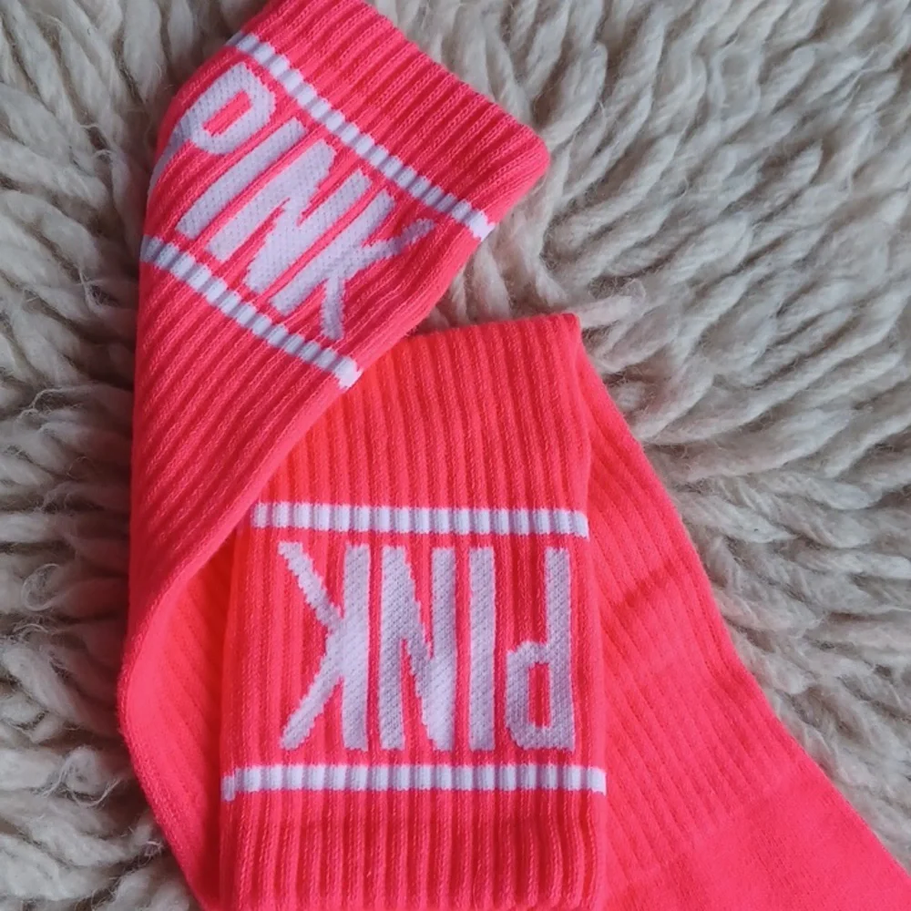 Pink knee socks
